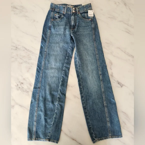 NWT Free People We the Free Aster Straight leg jeans - Picture 9 of 13